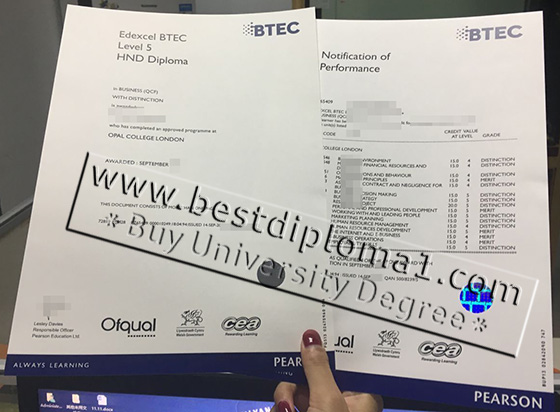 BTEC premium certificate and final results