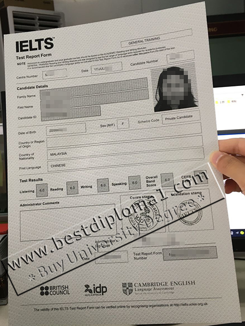 premium IELTS certificate