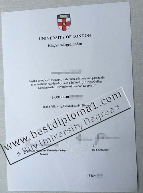 buy King's College London degree