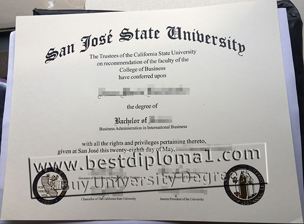 SJSU duplicate certificate