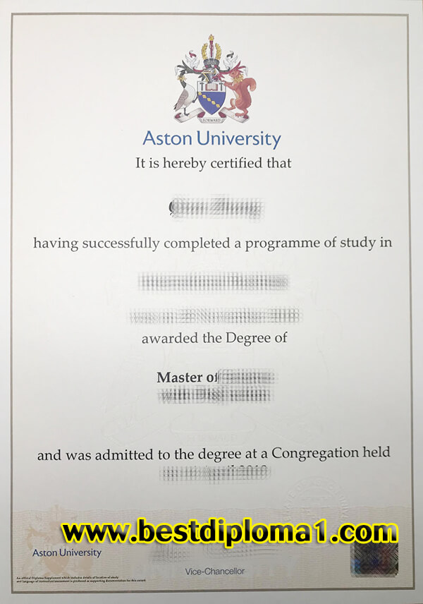  Aston University diploma