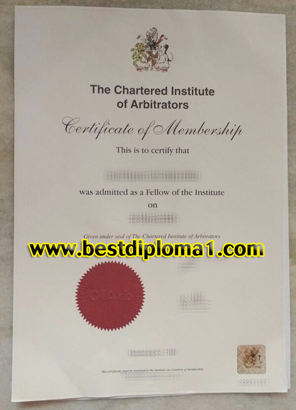 CIArb certificate