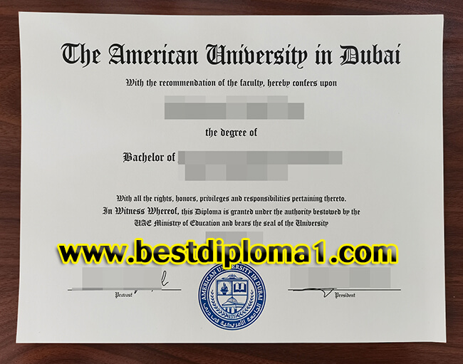 How to buy duplicate American University in Dubai diploma