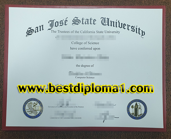 duplicate San Jose State University diploma