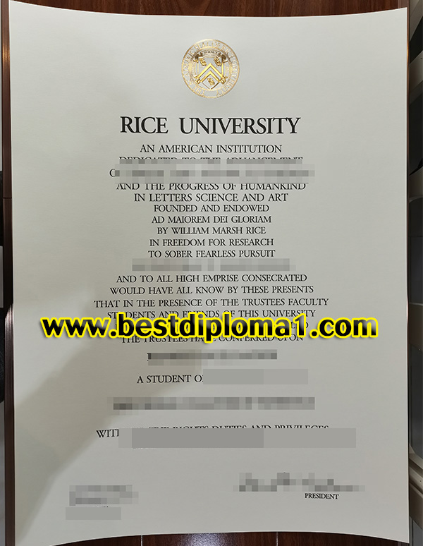  Rice University diploma, buy duplicate diploam