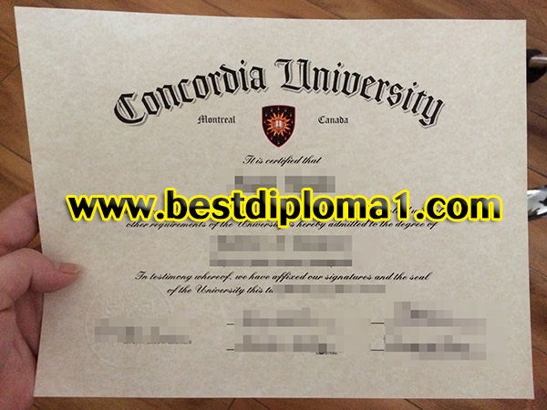 duplicate Concordia University degree