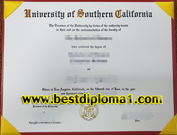  duplicate  University of Southern California degree