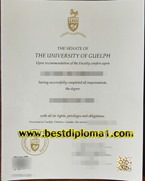 University of Guelph degree 