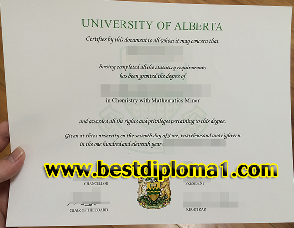 duplicate University of Alberta diploma