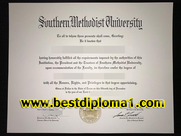 diploma from Southern Methodist University