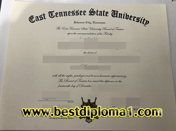  premium East Tennessee State University of Science degree