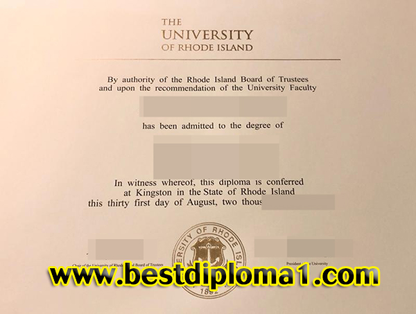 duplicate University of Rhode Island certificatediploma