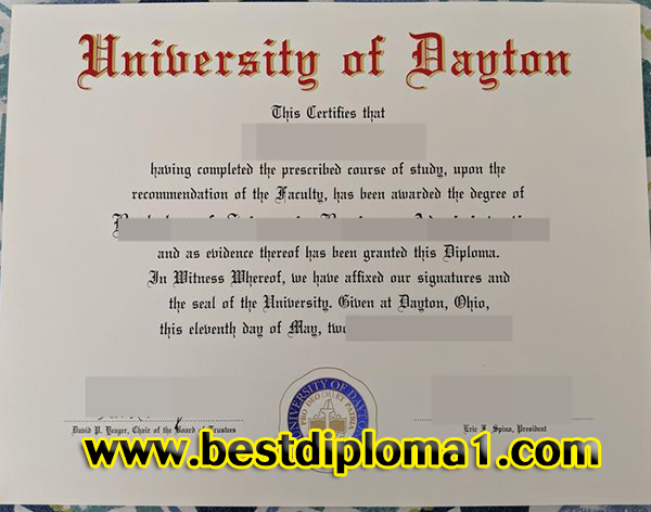 duplicate University of Dayton degree