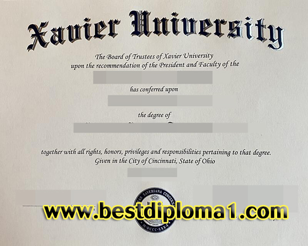 duplicate Xavier University diploma