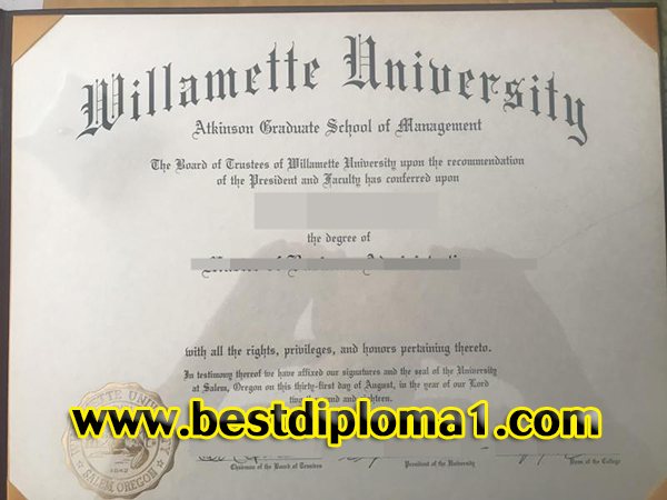 duplicate Willamette University Diploma