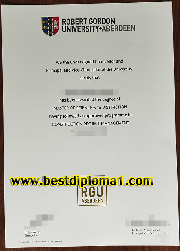 premium Robert Gordon University Diploma