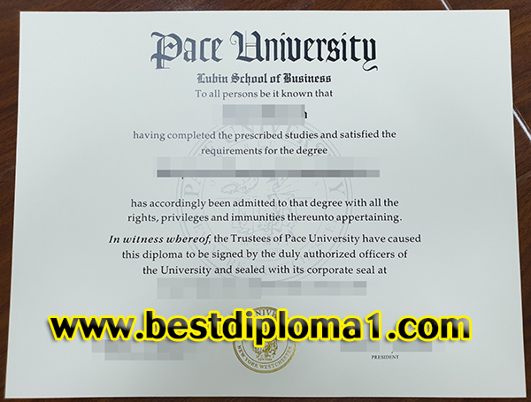duplicate Pace University degree