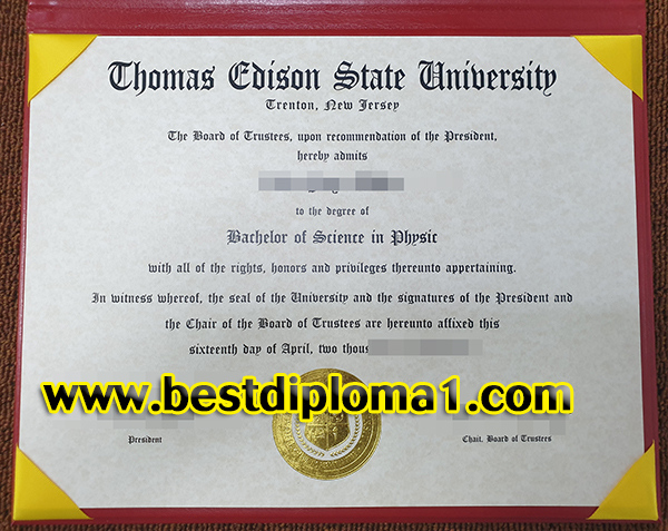  Thomas Edison State University Diploma 