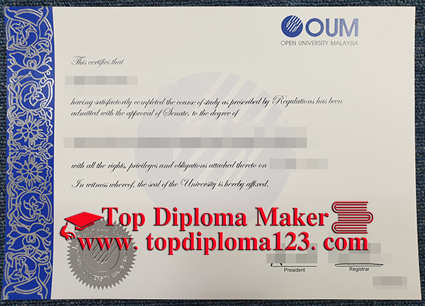 duplicate Open University Malaysia degree