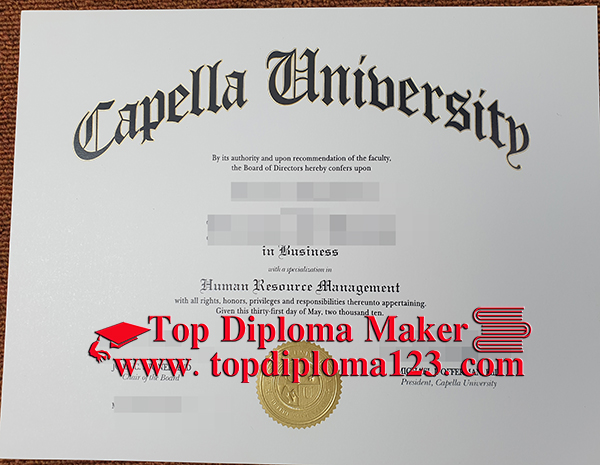 Capella University certificate 