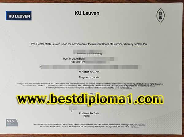  premium KU Leuven University degree 