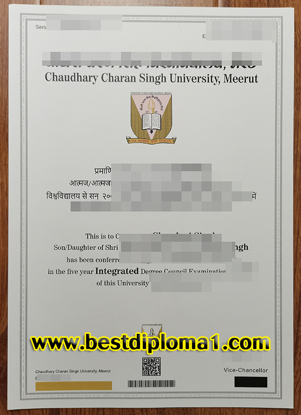 false Chaudhary Charan Singh University certificate 