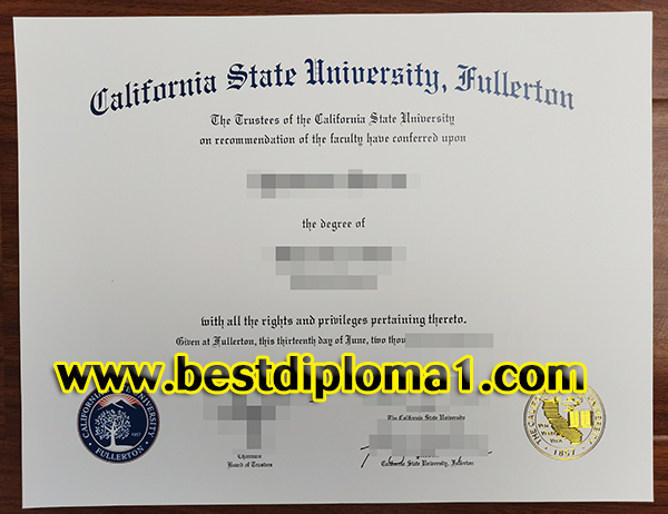 California State University, Fullerton degree.