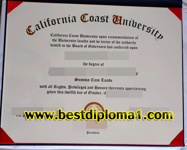 copy California Coast University diploma 