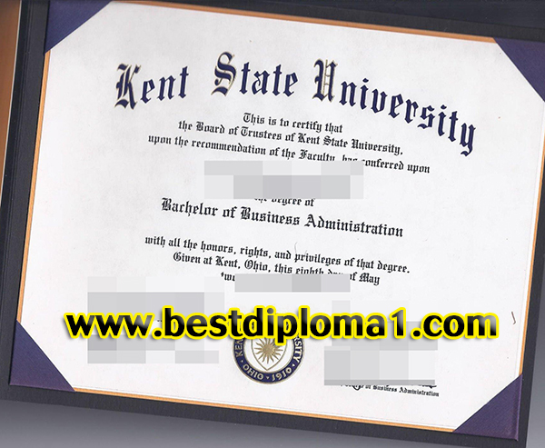 Kent State University certificate