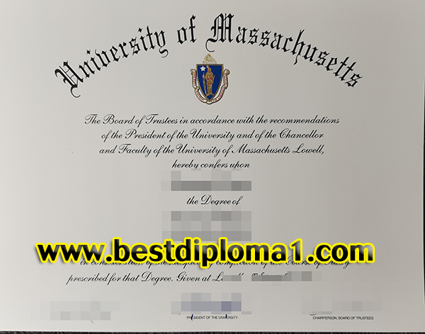 University of Massachusetts certificate