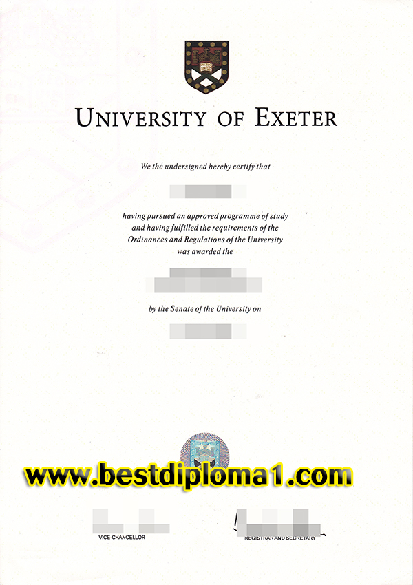 premium University of Exeter diploma