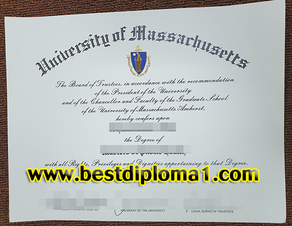  copy University of Massachusetts Diploma