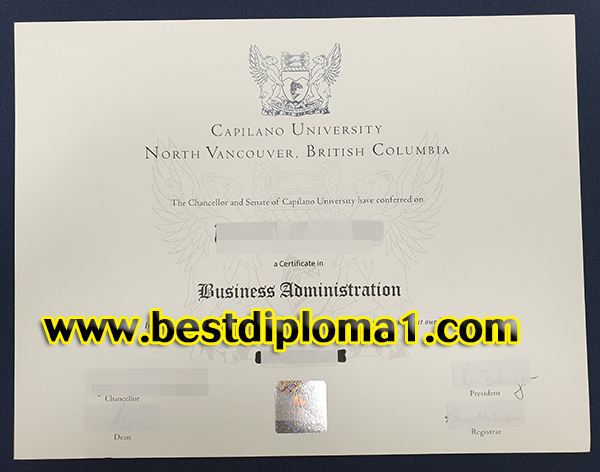 duplicate Capilano University degree 