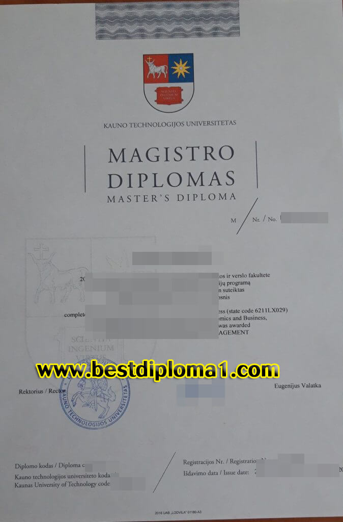  Kauno technologijos universitetas diploma