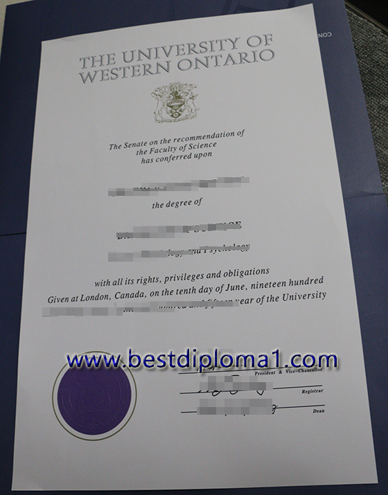 University of Western Ontario best premium diploma onilne