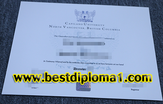 The highest quality premium diploma of  Capilano University