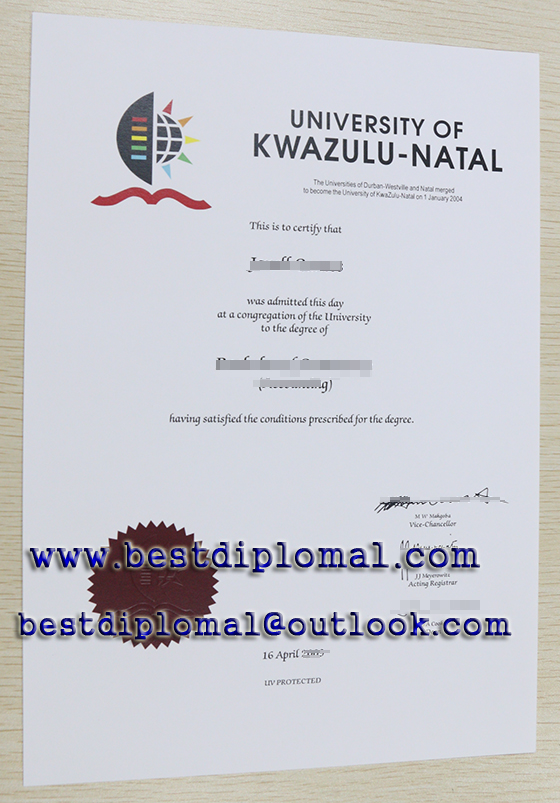 The best premium diploma from University of KwaZulu-Natal