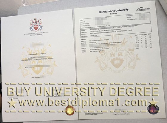 buy Northumbria University diploma & transcript