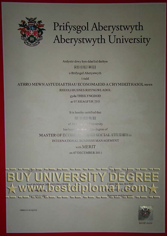 buy Aberystwyth University diploma