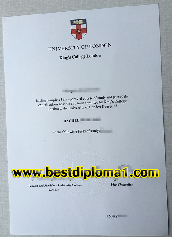 King's college London premium certificate