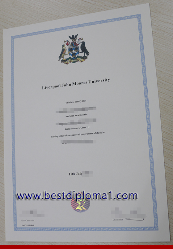  Best premium diploma from  Liverpool John Moores University