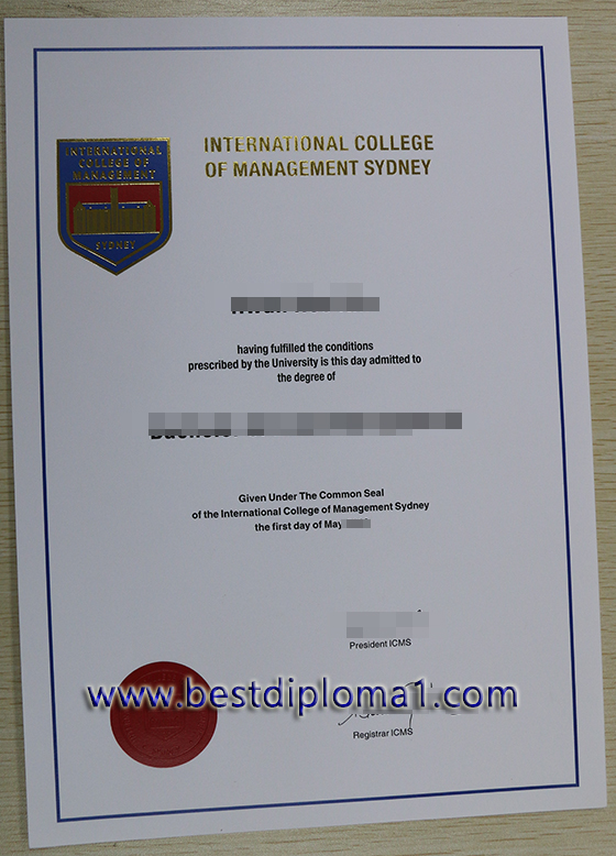  Buying  a premium certificate, International College of Management, Sydney