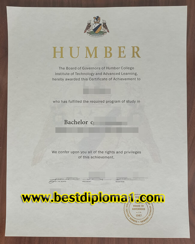Humber College degree
