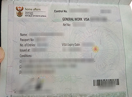 high quality South African VISA