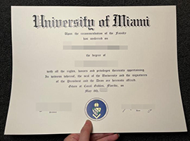 University of Miami diploma-1
